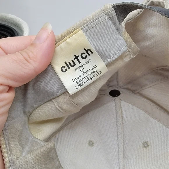 American Vintage | USA Olympics grey distressed corduroy adjustable hat | unisex - Picture 7 of 9